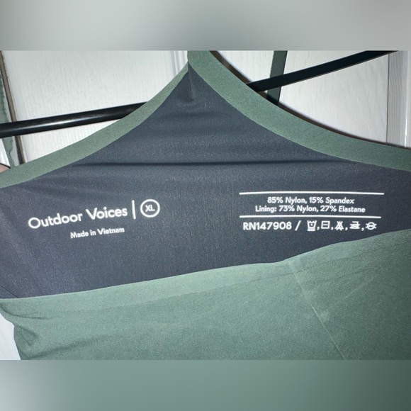 Outdoor Voices Exercise Dress with Shorts Evergreen/Green - Picture 5 of 5